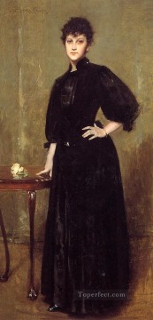  Lady Arte - La Dama de Negro también conocida como Sra. Leslie Cotton William Merritt Chase